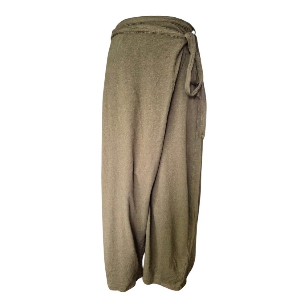 Free People Intimately Olive Green Harem Wrap Pants Womens XS Boho Lounge